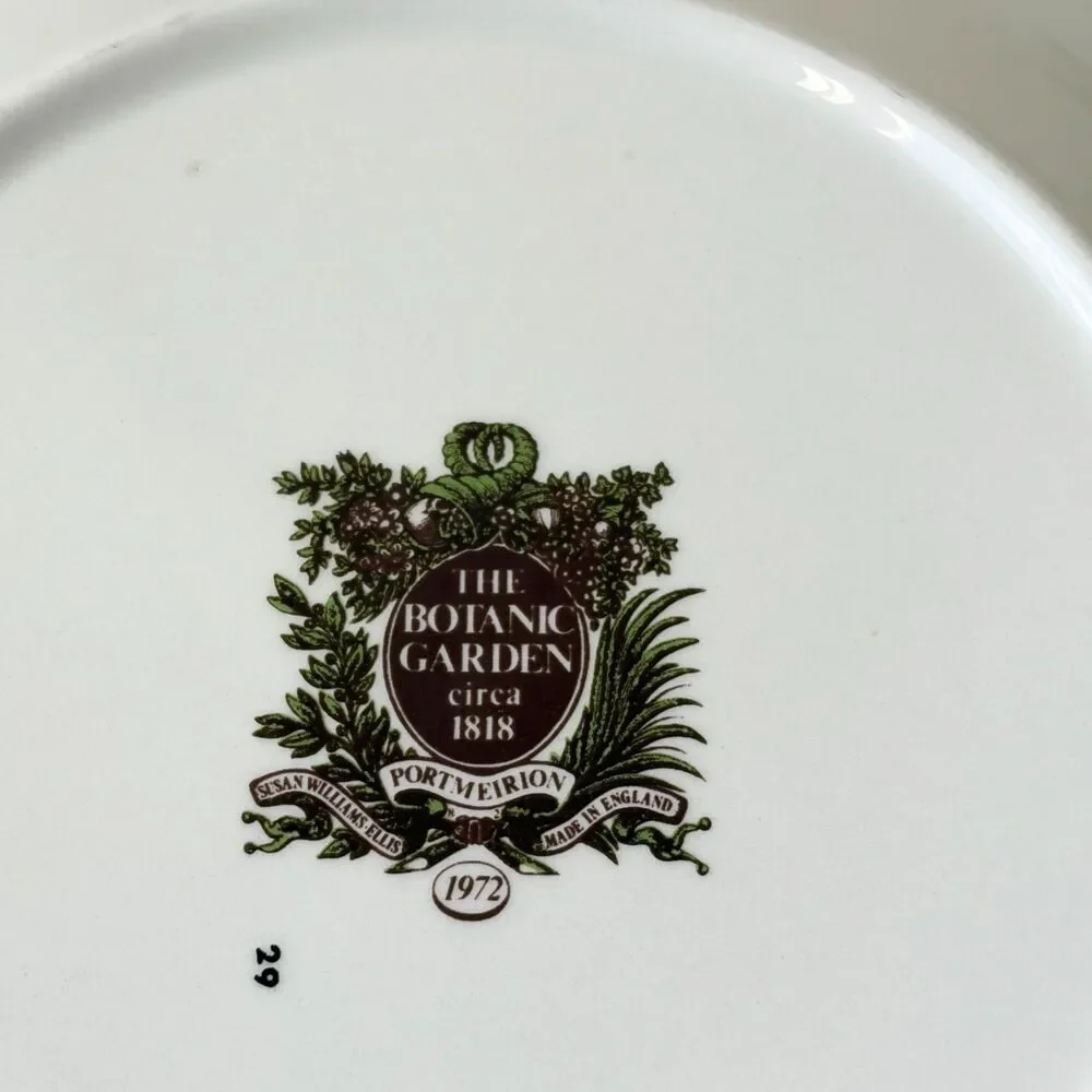Vintage Portmeirion Botanic Garden Spring Gentian Bread Plate 7.25